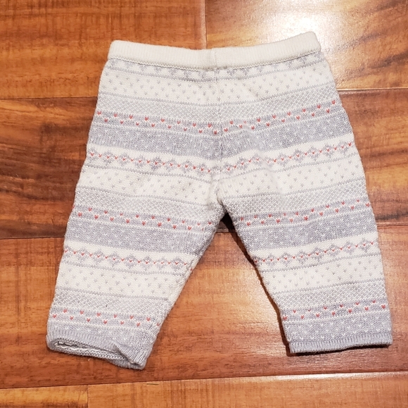 Janie and Jack EUC 3-6 months fair isle sweater set, bodysuit, hat and socks - Picture 10 of 15